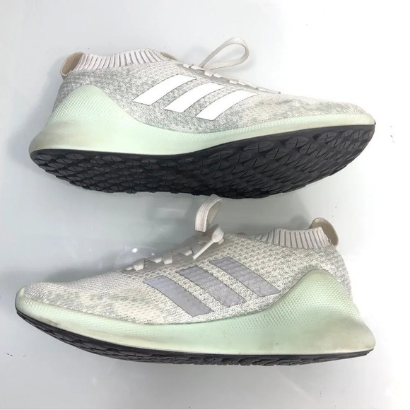Adidas PureBounce‎ Cloud White Mint Athletic Running Shoes Size 7 - Picture 7 of 13